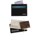 AGRADE Sueded Leatherette Card Wallet