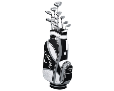Callaway Womens Solaire Gems 13-Piece Complete Golf Club Set