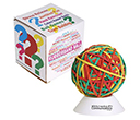 Multicolour Rubberband Balls with White Stand