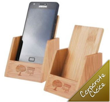Bamboo phone stand - Parkers Branded Merchandise & Promotional Products  Supplier