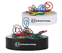 @ Shaped Paperclips On Paperweight Magnetic Base