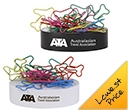 Plane Shaped 
Paperclips On Paperweight Magnetic Base
