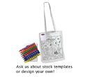 Long Handle Colouring Tote Bags