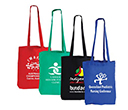 Coloured Cotton Double Long Handle Conference Bags