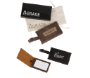 AGRADE Sueded Leatherette Luggage Tag