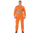 Bisley Hi Vis Lightweight Coveralls with 3M 
Reflective Tape
